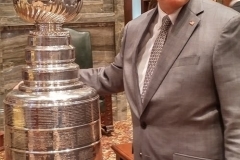 October 25, 2017: Senator Blake welcomed the Stanley Cup to the Senate floor. Eleven former Wilkes-Barre/Scranton Penguins skated in the 2017 Stanley Cup Playoffs with the Pittsburgh Penguins, who were coached to their second consecutive Stanley Cup championship by former Wilkes-Barre/Scranton head coach Mike Sullivan.